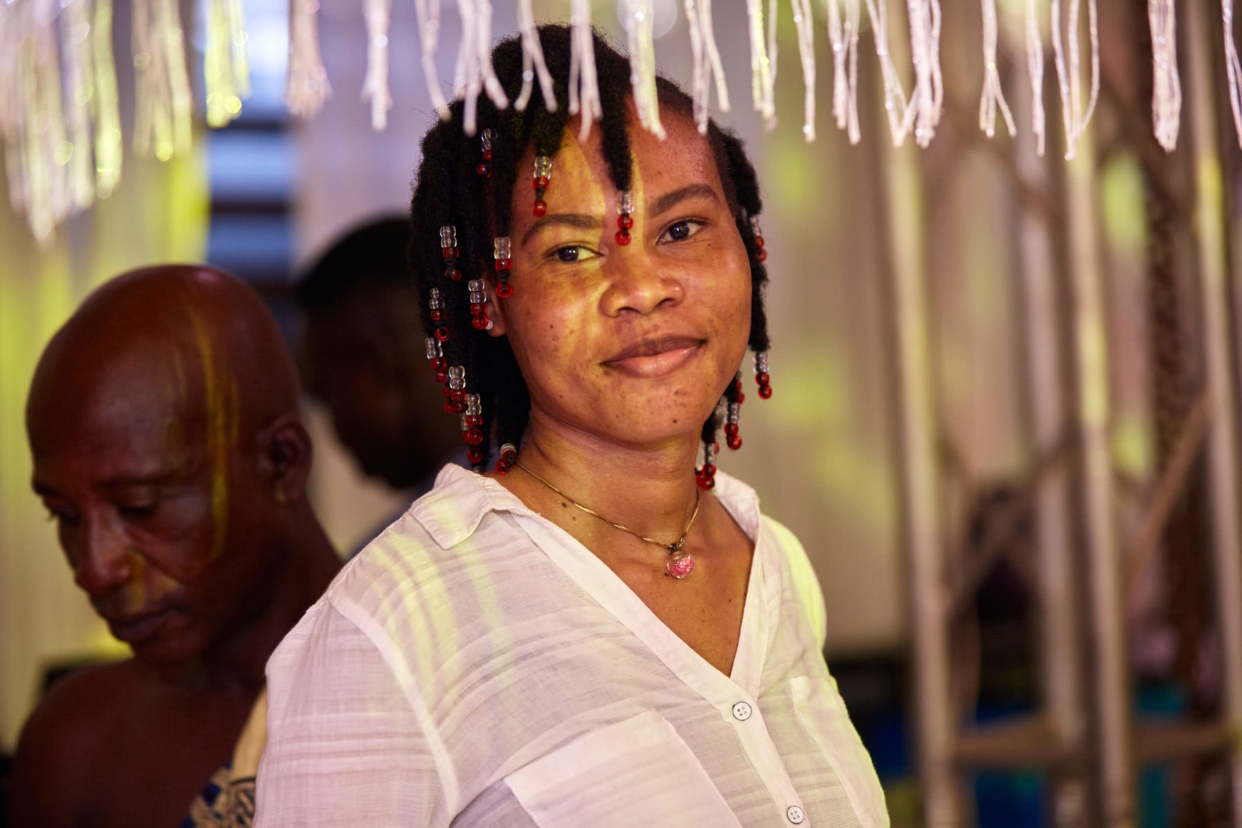 A member of the dance troupe