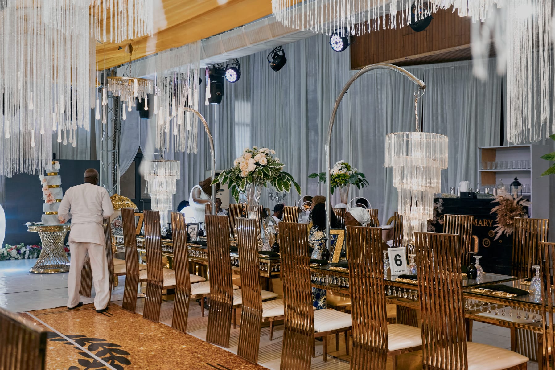 The reception hall